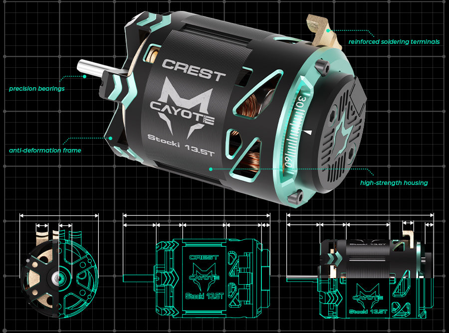CAYOTE 1/10 CREST Stocki Motor COMING SOON
