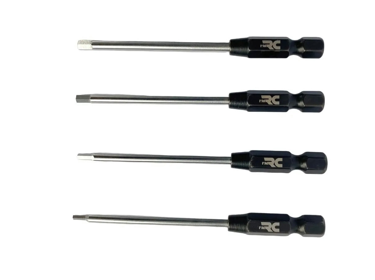I/M R/C 4PCS CHROME HEX TIP SET FOR DRILL DRIVER