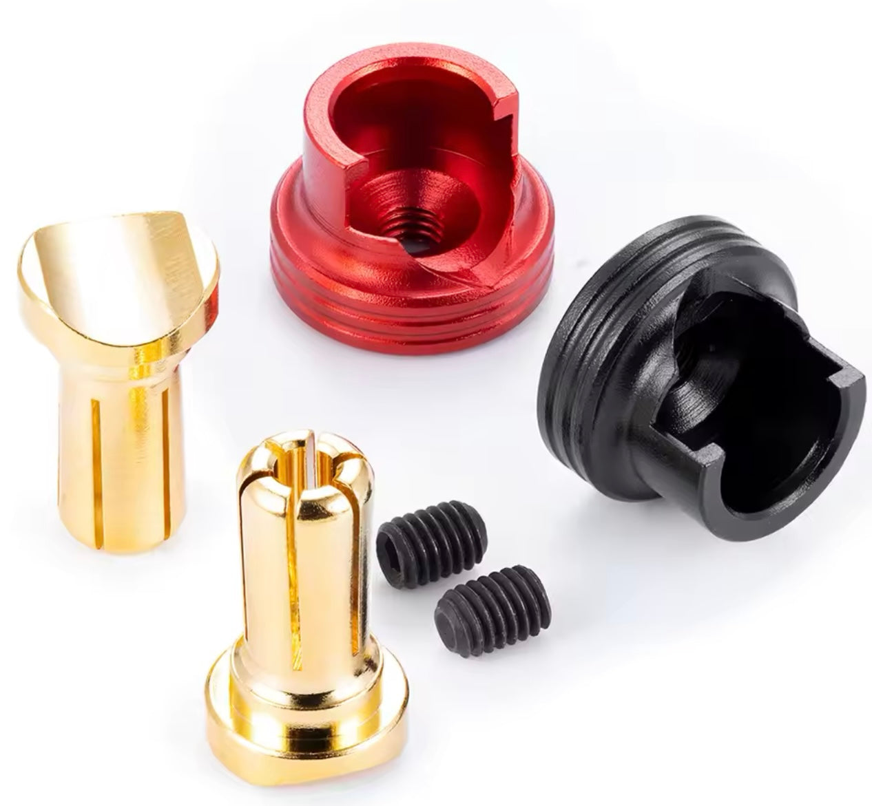5MM SHORT MALE PLUG WITH HEAT SINK