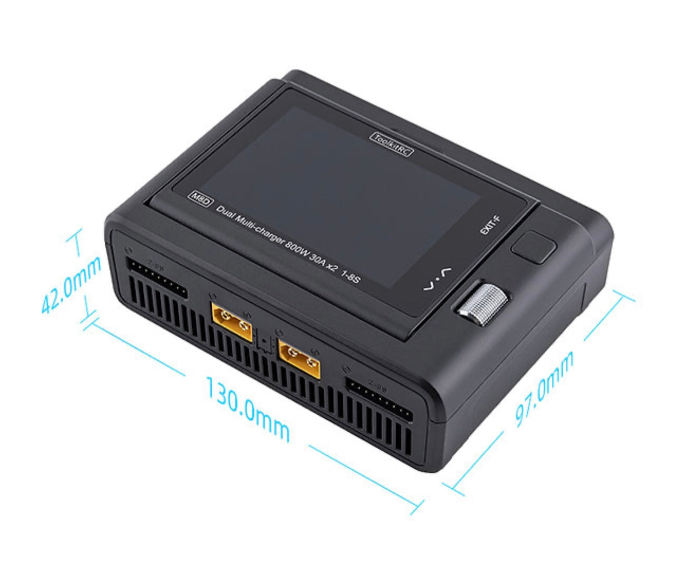 TOOLKITRC M8D 2 CHANNEL TOUCH SCREEN CHARGER