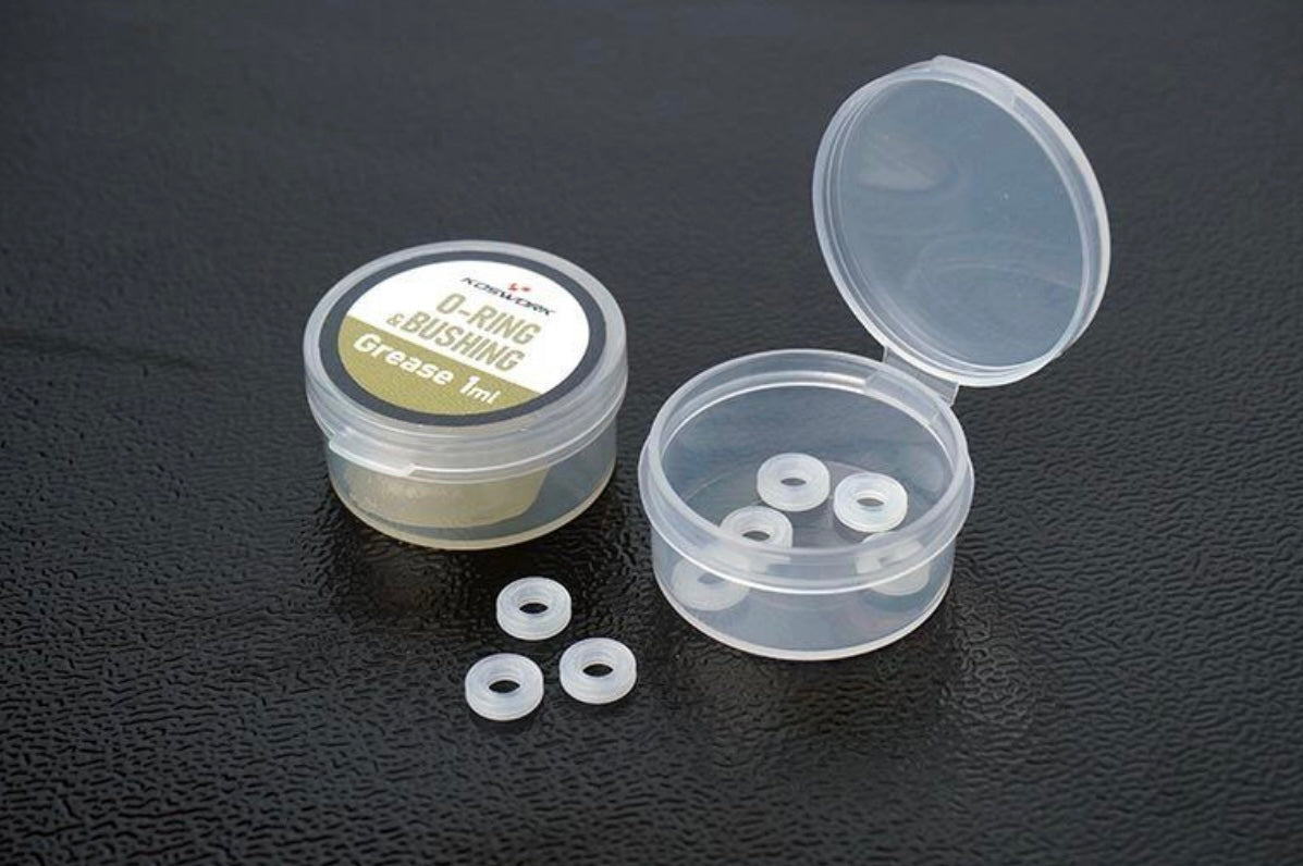 LOW FRICTION X RING (W/SPECIAL O-RING GREASE) (FOR 3MM SHAFT) (8PCS) KOS02001