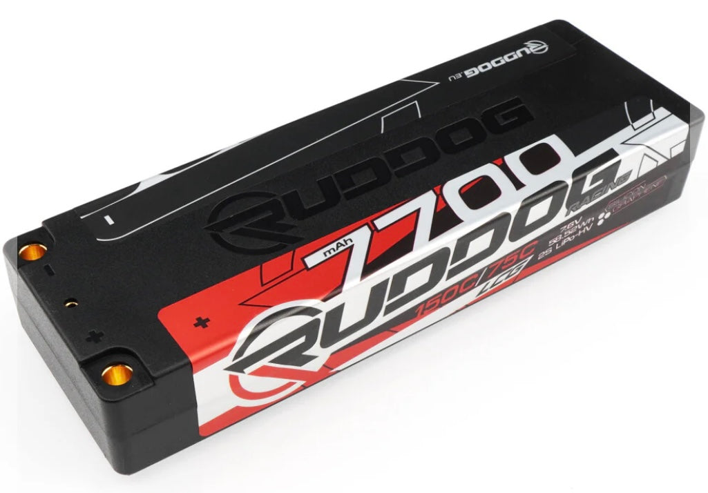 RP-0798
RUDDOG RACING 7700MAH 150C/75C 7.6V LCG STICK PACK LIPO-HV BATTERY
