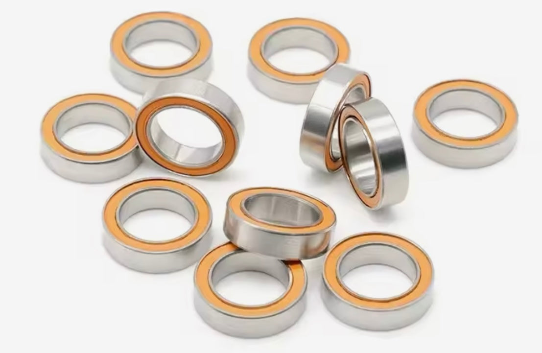 10X15X4 mm ABEC-7 Stainless Steel hybrid ceramic bearing Without Grease Fast Turning