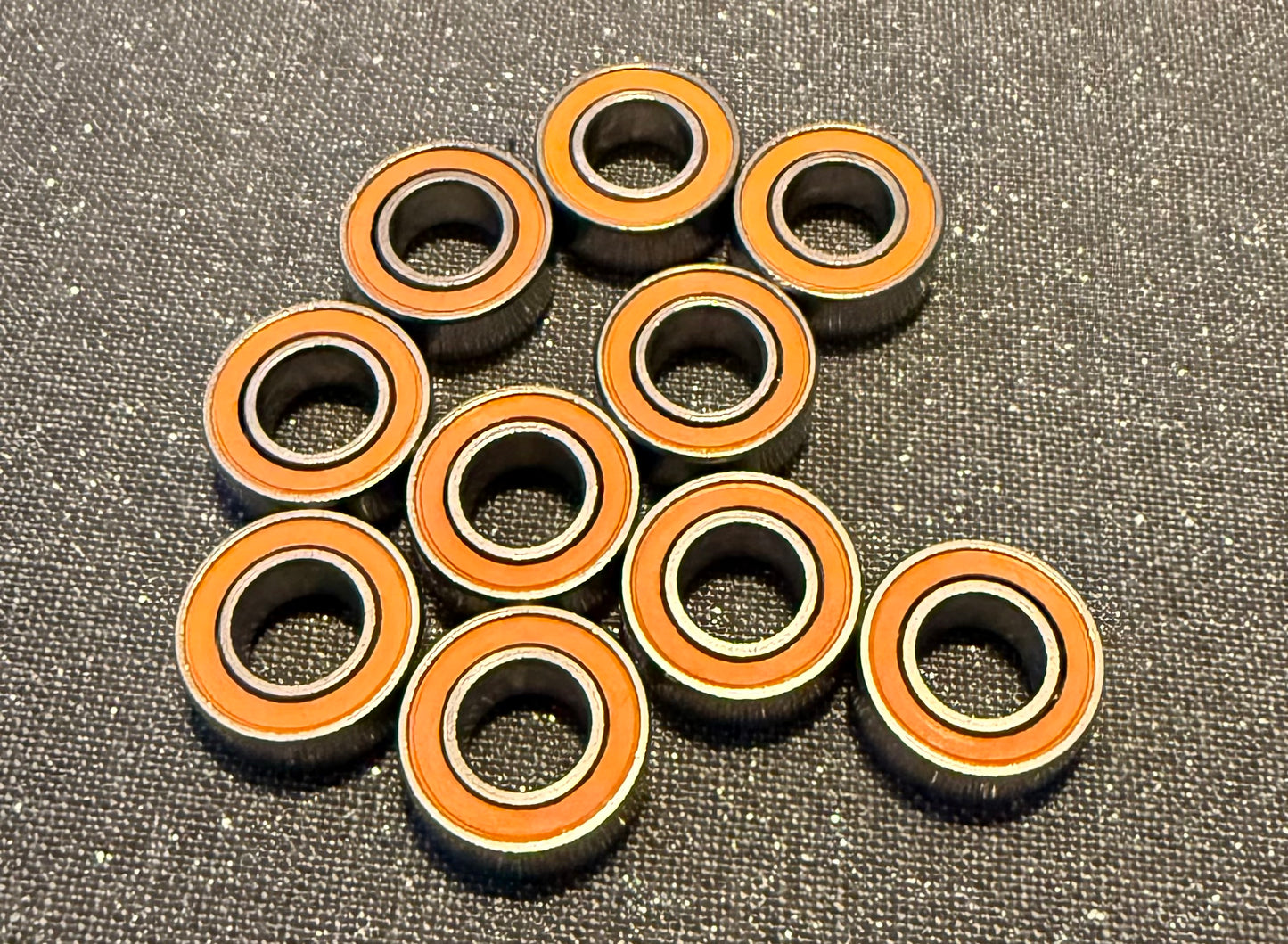 5X10X4 mm ABEC-7 LD Stainless Steel Hybrid Ceramic rubber seal Bearing (1)