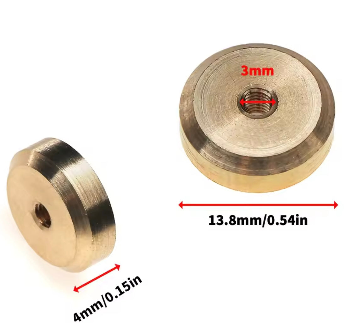 RPM ROUND BRASS WEIGHT 20g 2 pcs