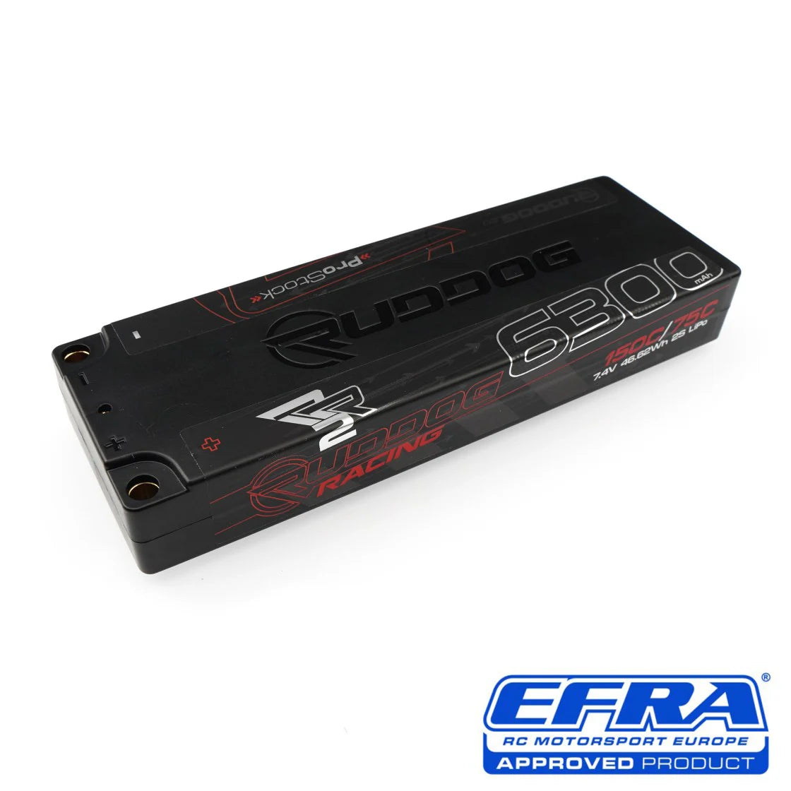 P-0858
RUDDOG RACING RR2 PROSTOCK 6300MAH 150C/75C 7.4V 19.5MM-LCG STICK PACK LIPO BATTERY