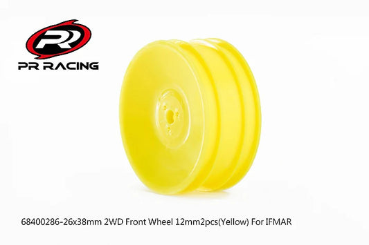 26x38mm 2WD Front Wheel 12mm*2pcs(Yellow)For IFMAR-#4