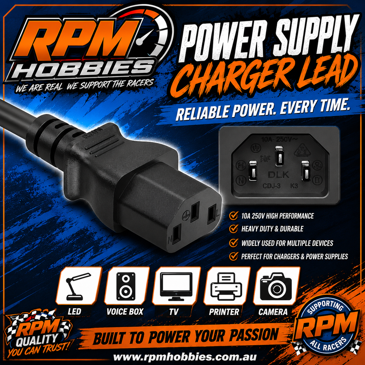 Power supply power lead