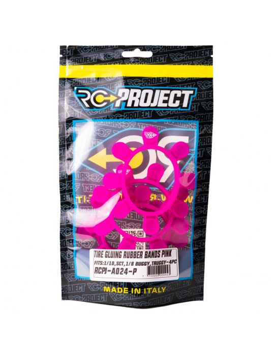 Rc Project Tire Gluing Rubber Bands Pink