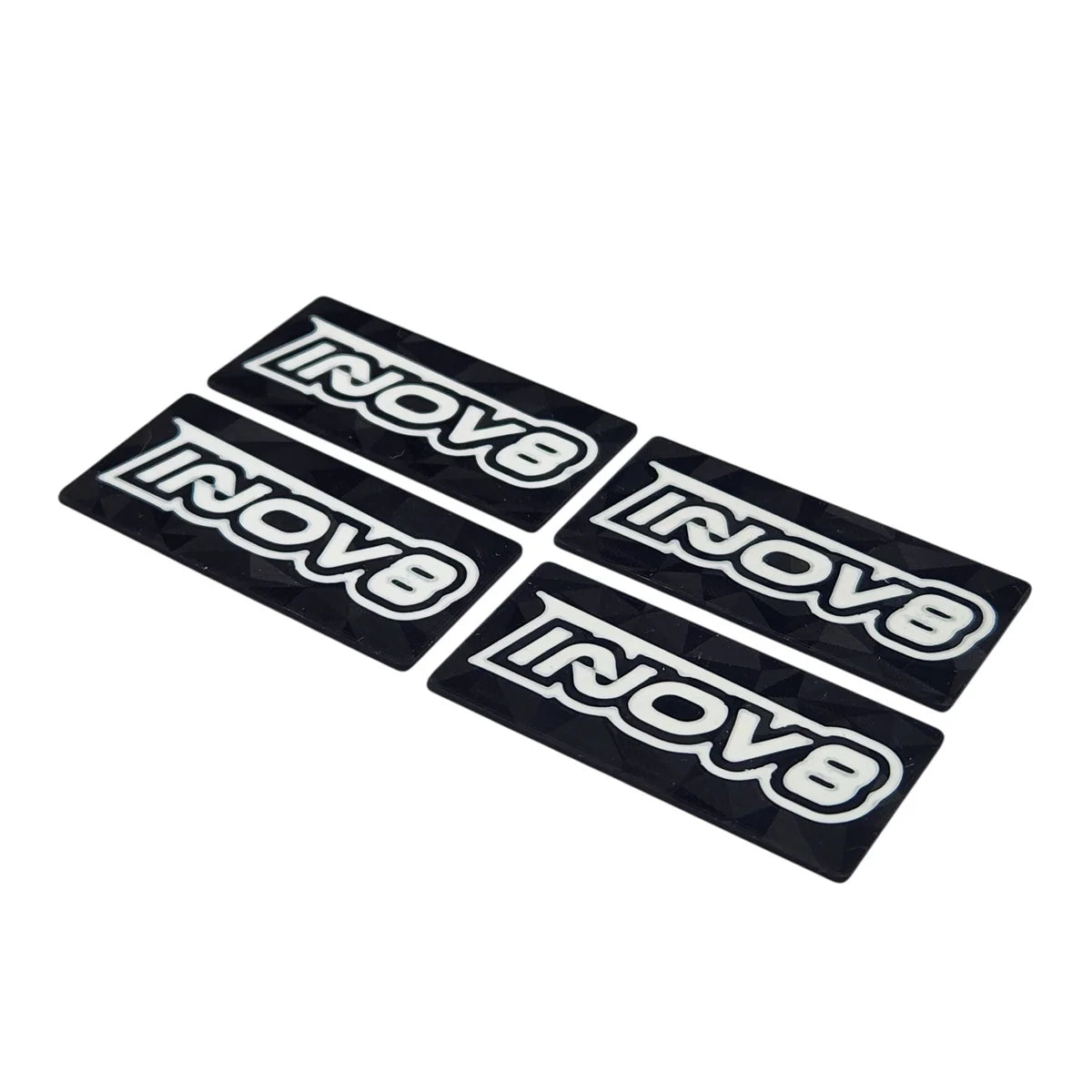 INOV8 3DX WING ENDPLATES FOR 1/10TH EP ONROAD - WHITE LOGO