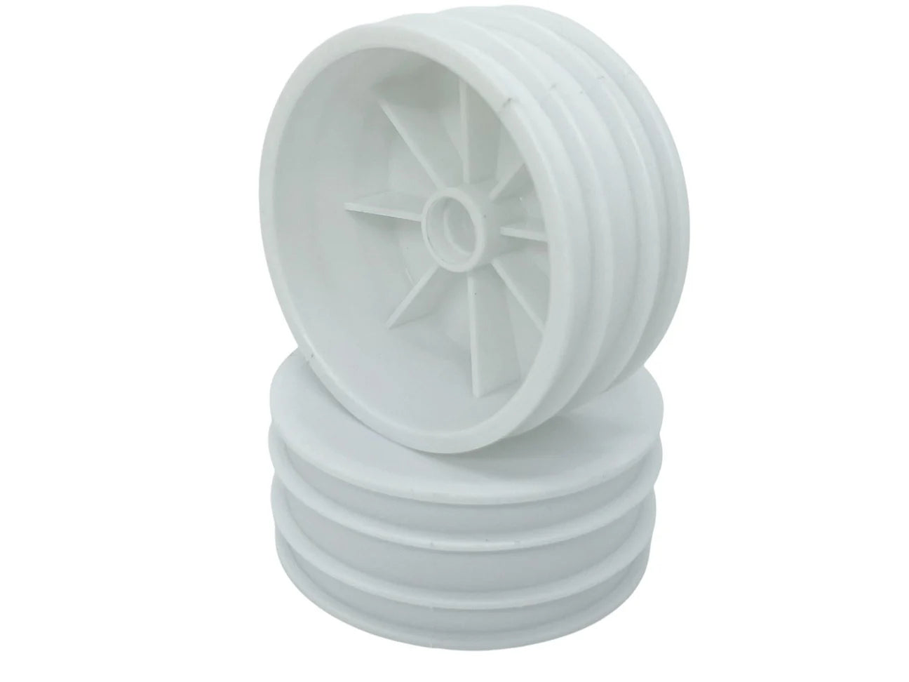 NEW RC10 Modern Style WIDE Front Wheel (2pc) White