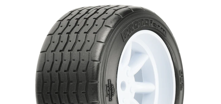 PROTOFORM VTA REAR TYRES 31MM MOUNTYED ON WHITE WHEELS