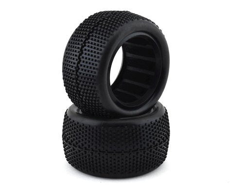Raw Speed SuperMini 1/10 Buggy Rear Tire - Soft with Grey Open Cell Insert 2pc - RS100309SG