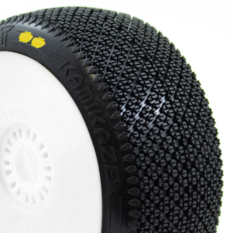KAMIKAZE v2 BUGGY S2 (SOFT) PRE-MOUNTED WHITE (2pcs.)