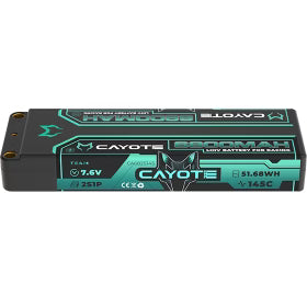 CAYOTE Racing Lipo Battery, 145C, 6800mAh, 7.6V, 51.68Wh COMING SOON