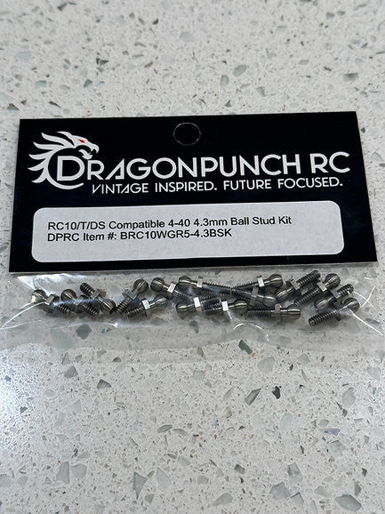 Worlds/T/DS Compatible Titanium 4-40 Ball Stud Kit