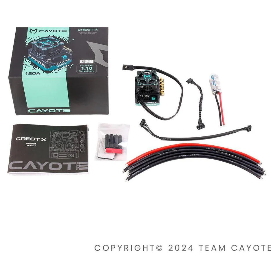 CAYOTE Racing ESC CREST X, Input (Cell): 2-3S Lipo COMING SOON