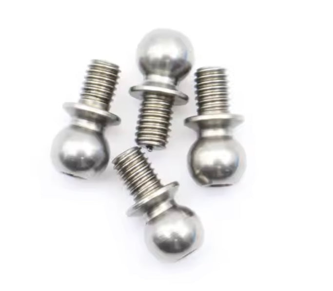 RPM BALL END 4.9mm with thread  4/6/8/10mm  H2.0 steel Pk (2)