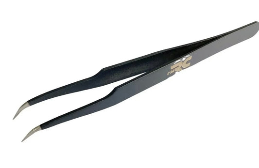 I'M RC ANGLED TWEEZERS - BLACK