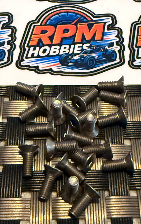 RPM Titanium CSK screws m3 pack 10