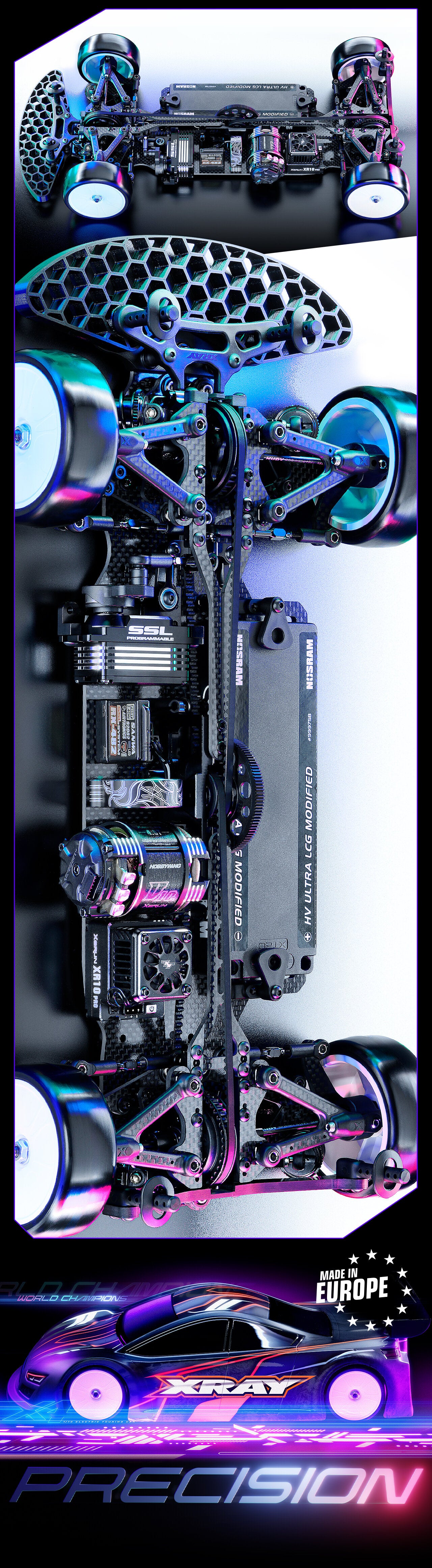 XRAY X4 2026 - CARBON CHASSIS - 1/10 LUXURY ELECTRIC TC - XY300042 Price TBA