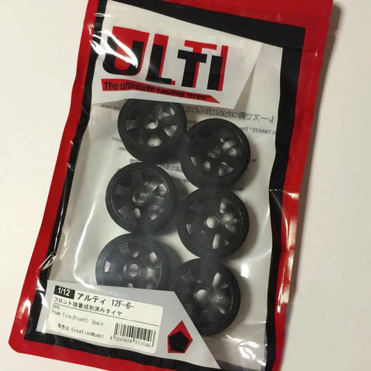 ULTI 1:12th On Road J-MED Front Asphalt (3 Pairs)