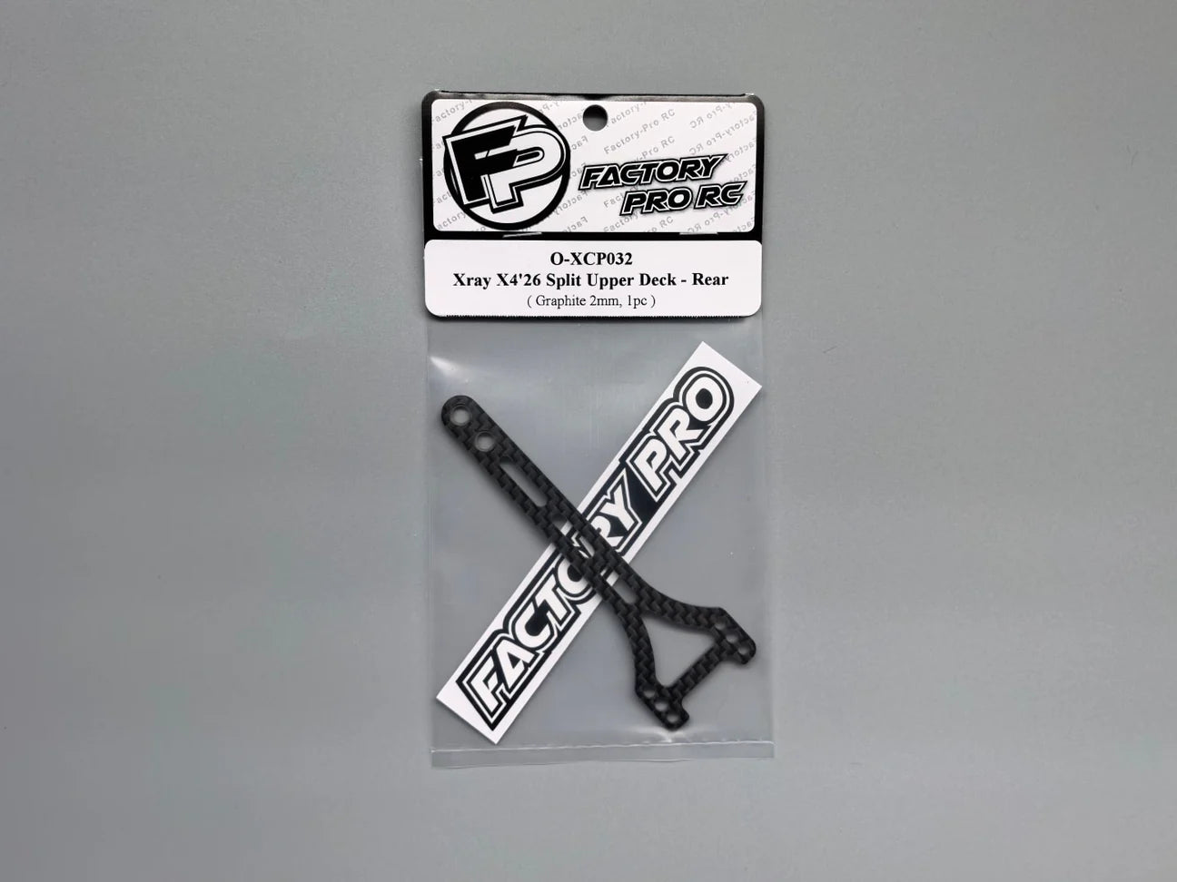 Factory Pro X-Ray X4 2026 Upper Deck Rear 2.0mm