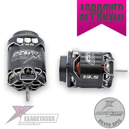 NEW  Exalt GEN-X/E Silver Spec Class Brushless Motor