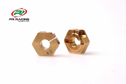 Wheel Hex Brass - 12mm x 4.2mm (2pcs)