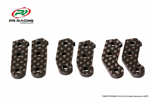 PR SB401-R #A1-A2-A3 Carbon Steering Arm x6pcs