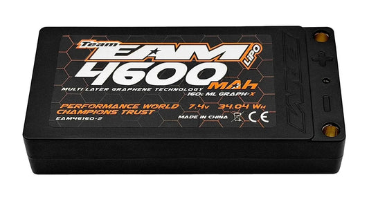 Team EAM 4600mah 160c ULCG Shorty ML Graph-X Formula Lipo Battery.