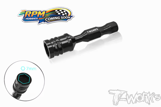 T works TT-087-7.0-S 7.0mm Nut Driver Attachment ( Short )