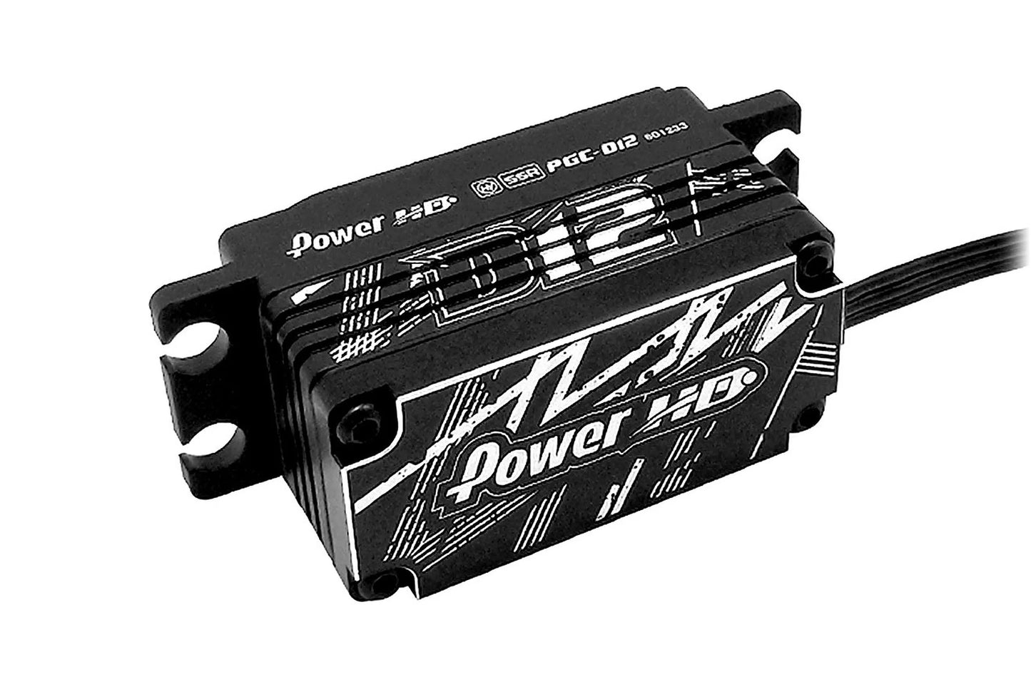 Power HD Silver Aluminium D12 Low Profile HV Coreless 12.5kg 7.4v Metal Geared Servo