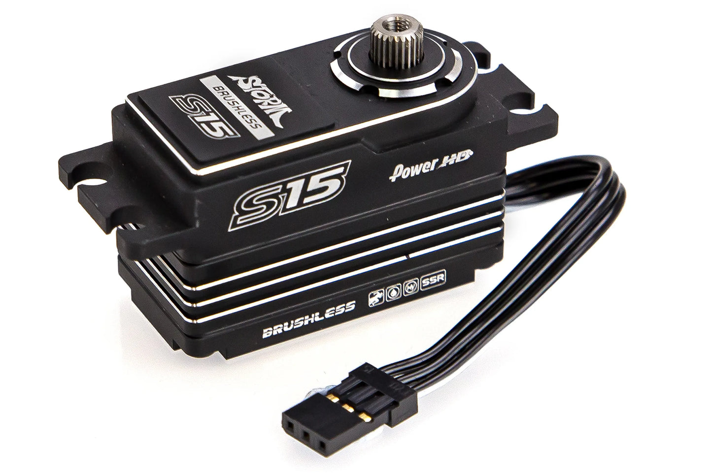Power HD Silver Storm S15 Low Profile HV Brushless 16.5kg 8.4v Metal Geared Servo