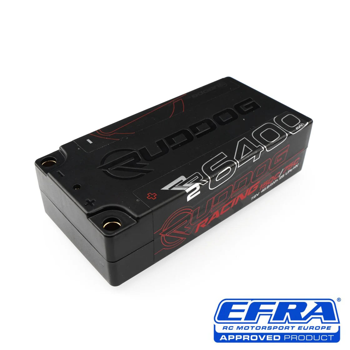 RP-0856
RUDDOG RACING RR2 6400MAH 150C/75C 7.6V 25MM SHORT STICK PACK LIPO-HV BATTERY