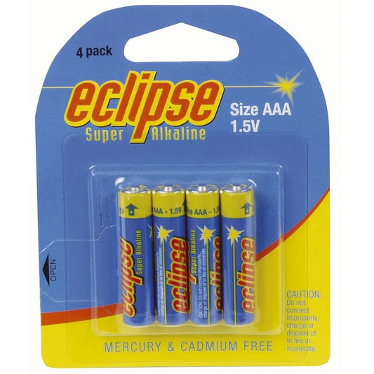 Eclipse AAA alkaline batteries pack of 4