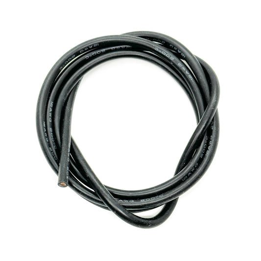 ZOMBIE SILICON WIRE 12 AWG - BLACK (1 METRE)