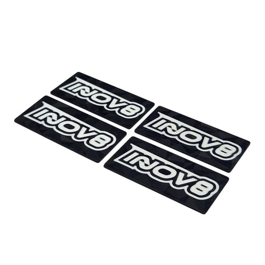 INOV8 3DX WING ENDPLATES FOR 1/10TH EP ONROAD - WHITE LOGO