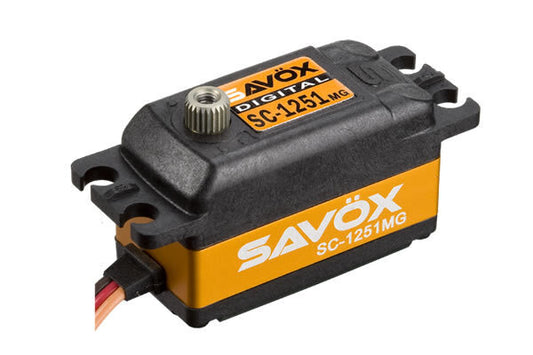 Savox SC-1251MG Low Profile Digital "High Speed" Metal Gear Servo - SAV-SC1251MG