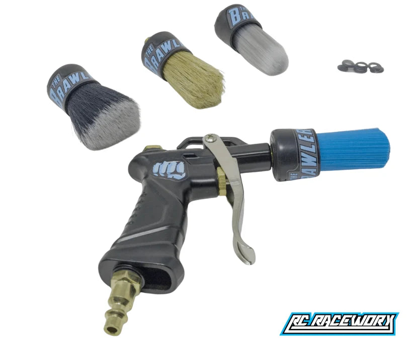 RC RACEWORX Brawler Prep Brush V2 Complete Kit - BLACK